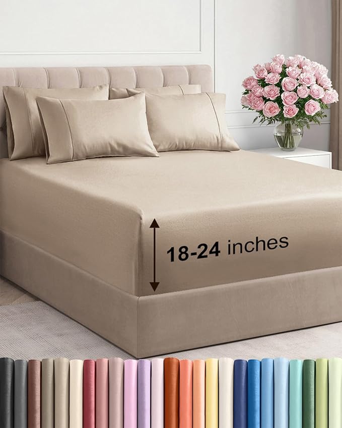 Extra Deep Cal King Sheet Set by CGKUnlimited