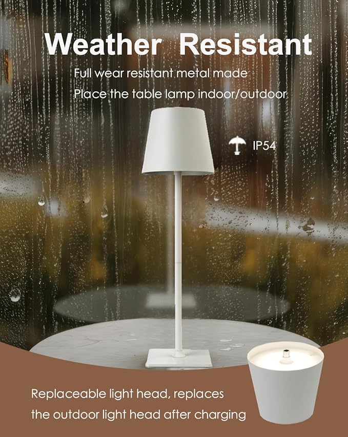Cordless Table Lamp, Rechargeable Table Lamp - Image 6