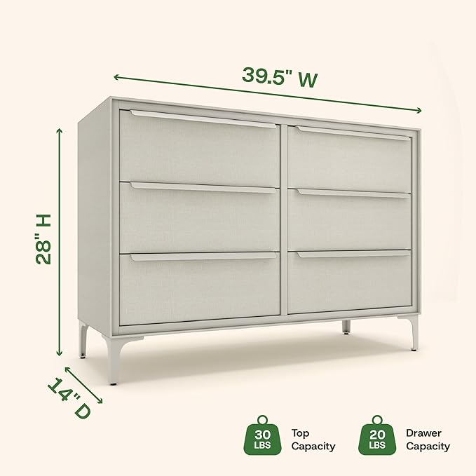 Naima Premium Fabric Dresser - Image 3