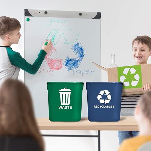 Acrimet Wastebasket Bin for Recycling and Waste, 3.25 Gallon/ 13 Quart/ 12 Liter - Image 4