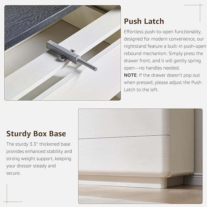 ACCOHOHO 6 Drawer Dresser for Bedroom, 42 Inch Tall Modern Chest of Drawers - Image 7