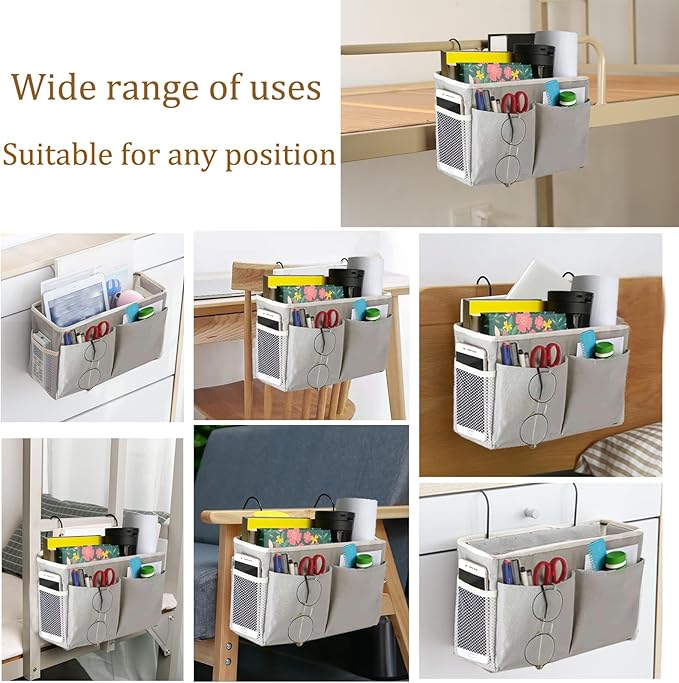 Someteth Bedside Caddy, Bedside Hanging Storage Organizer - Image 5