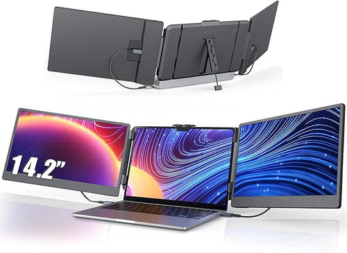 14'' Screen Extender Portable Laptop Plug-play, 1080P IPS Laptop Monitor by Leudaich