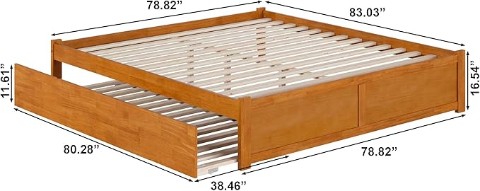 AFI Concord King Solid Wood Platform Bed - Image 2