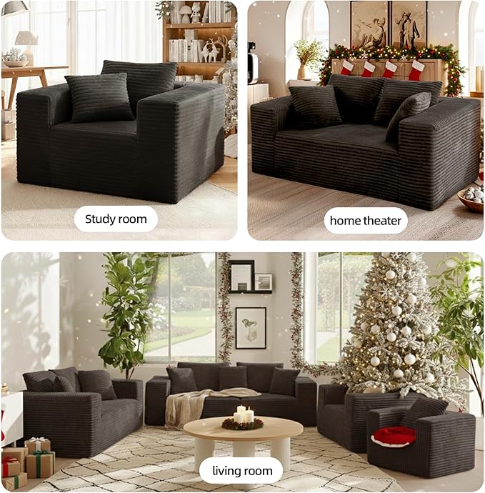 Single Cloud Sofa, Giant Bean Bag Chair - Image 9