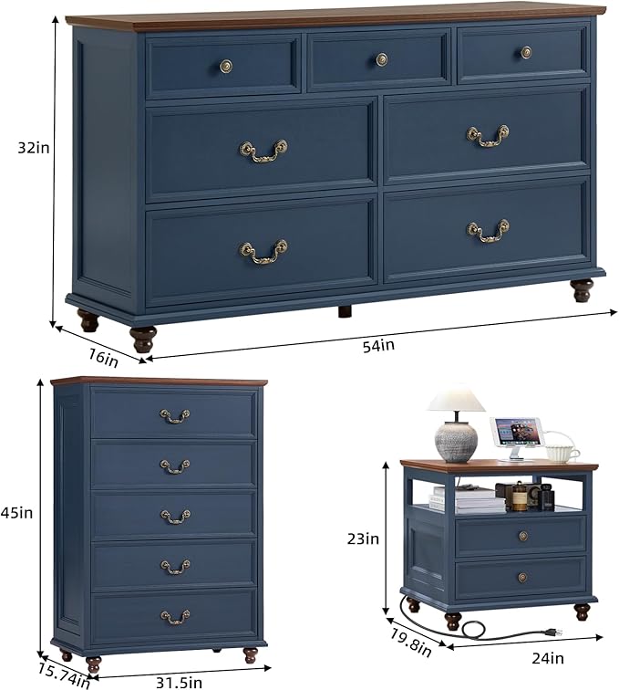24" Wide Farmhouse Nightstand - Image 3