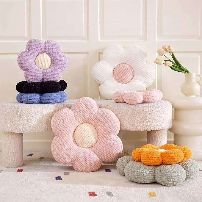 Kcvvcr Flower Pillow, Cute Daisy Decorative Pillow - Image 5