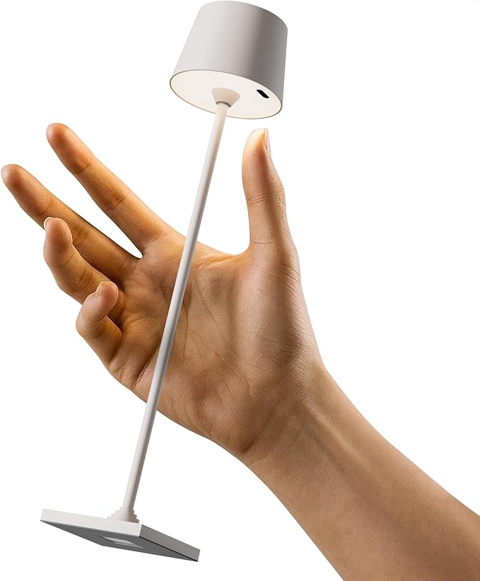 Modern LED Color-Changing Cordless Table lamp, 7 Colors, metal Shade, Touch by Timjorman