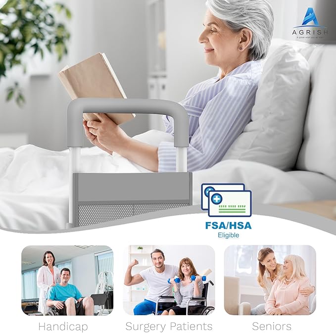 Agrish Bed Rails for Elderly Adults Safety, Bed Rails for Seniors - Image 5