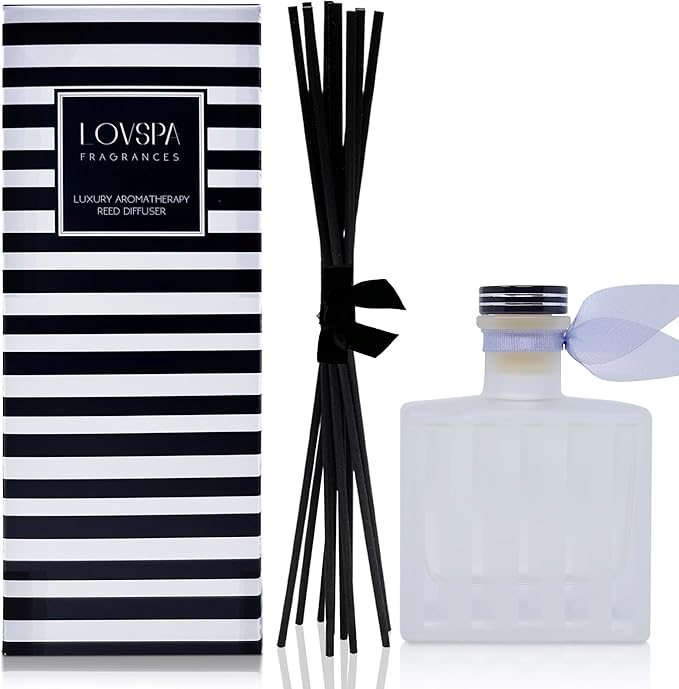 LOVSPA Reed Diffuser Set, French Lavender Scented Oil Diffuser - Image 2
