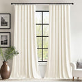 StangH Ivory Velvet Curtains for Sliding Door Heavy Thick Privacy Thermal by StangH