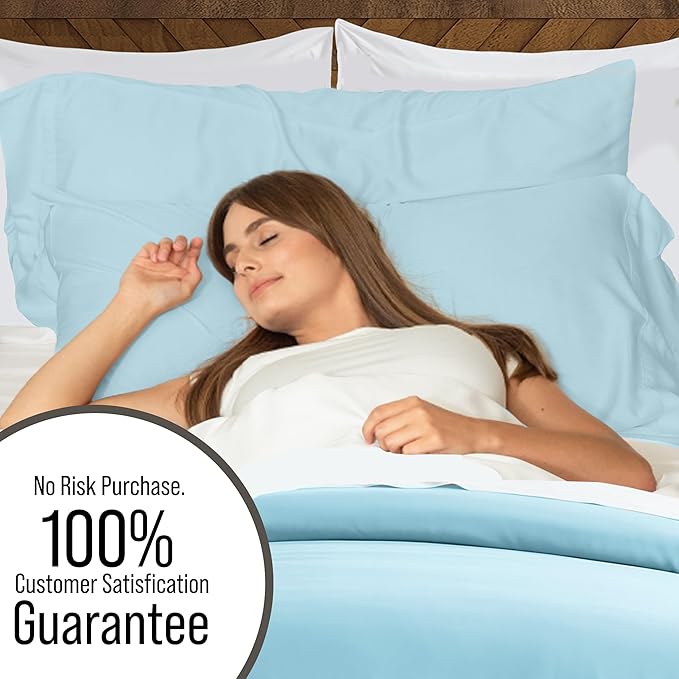 Bella Coterie Luxury Bamboo Viscose California King Size Duvet Cover Set | 100% - Image 5