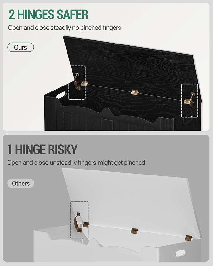 Hzuaneri 39.4" Storage Chest, Storage Bench Trunk - Image 8