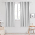 Deconovo Back Tab and Rod Pocket Curtains Blackout Curtains Thermal Insulated by Deconovo