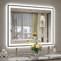 YEELAIT 44x36 Inch LED Bathroom Mirror by YEELAIT