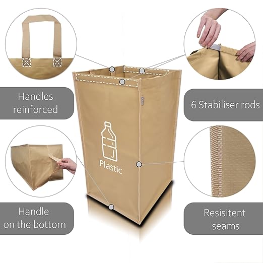 NYIKA - Recycling Organizer - Reusable Recycling Bags - Recycling Sorter - - Image 2