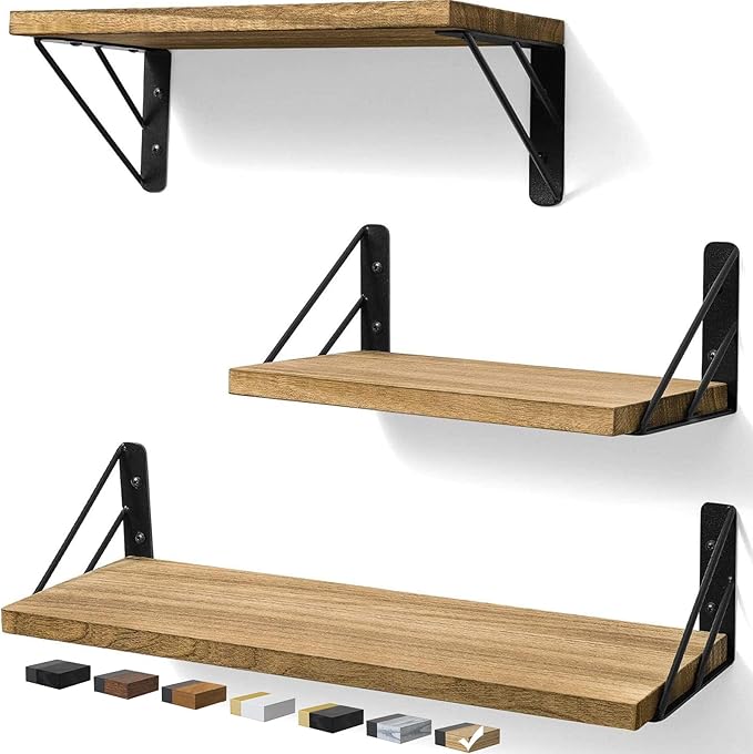 BAYKA Wall Shelves for Bedroom Decor, Floating Wall Shelves for Living Room by BAYKA
