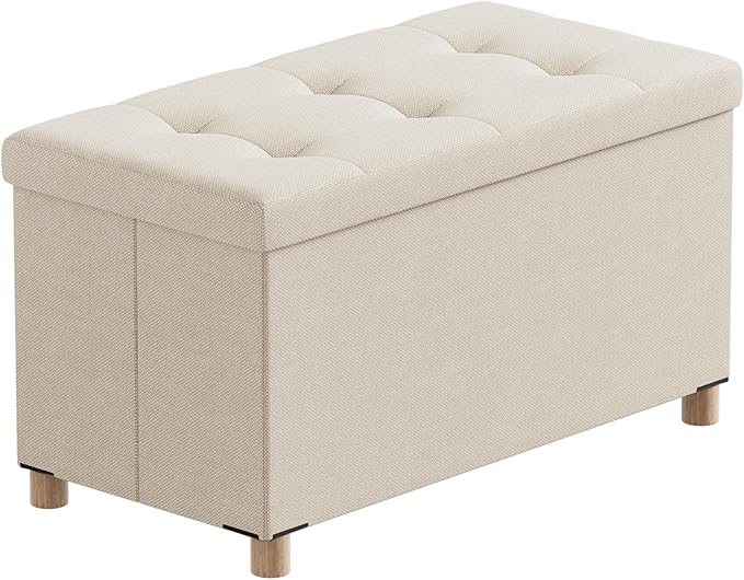 BRIAN & DANY 30 Inches Folding Storage Ottoman Bench, Ottoman by BRIANDANY
