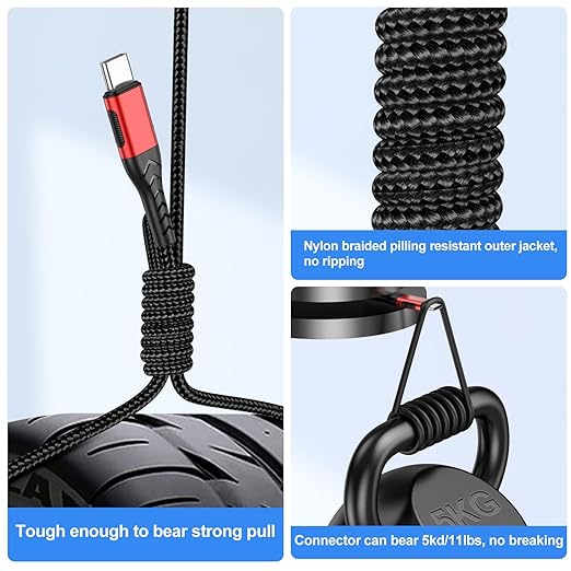 Durcord USB C Cable, Type C to Type C Charger Braided Compatible - Image 3