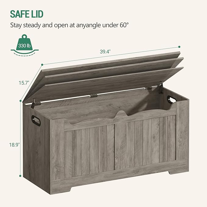 Hzuaneri 39.4" Storage Chest, Storage Bench Trunk - Image 3