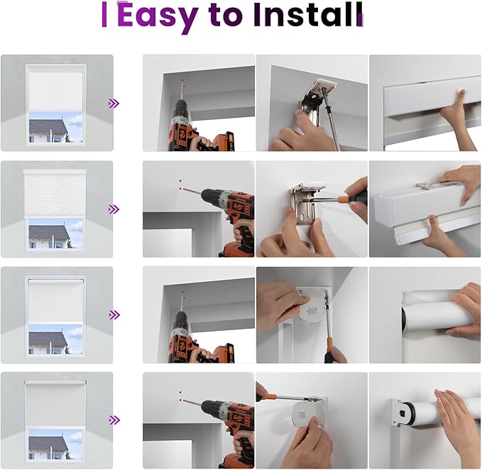 Astomi Motorized Roller Shades for Windows, Smart Blinds, Voice Control - Image 7
