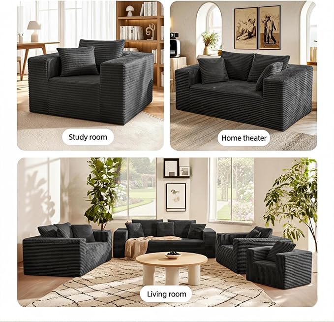 Single Cloud Sofa, Giant Bean Bag Chair - Image 9