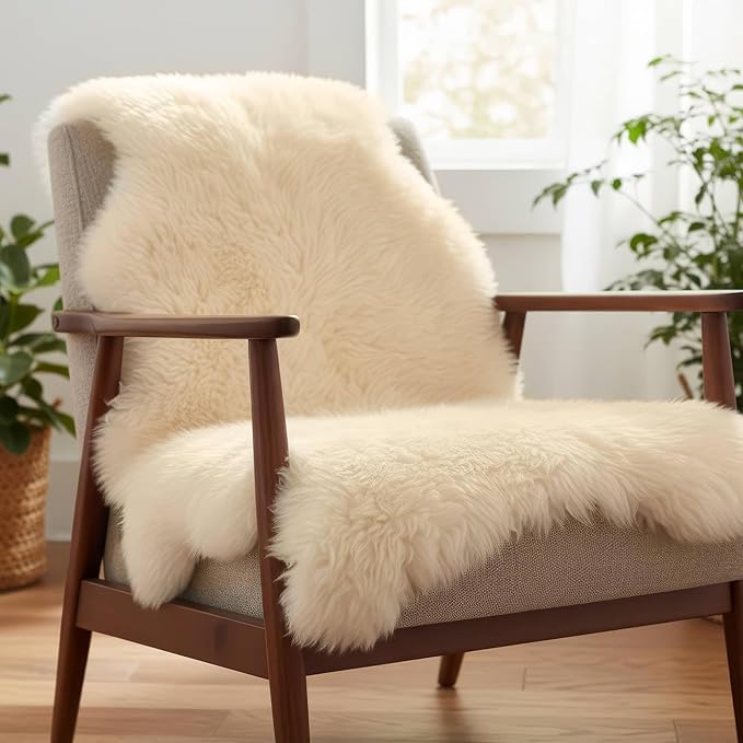 Premium Cream/Champagne Sheepskin Rug - Image 4