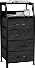 Dresser with 4 Drawers, Fabric Storage Tower by Ollieroo
