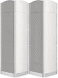 6 Panel Room Divider, 6Ft Folding Privacy Screen, Tall by cocosica