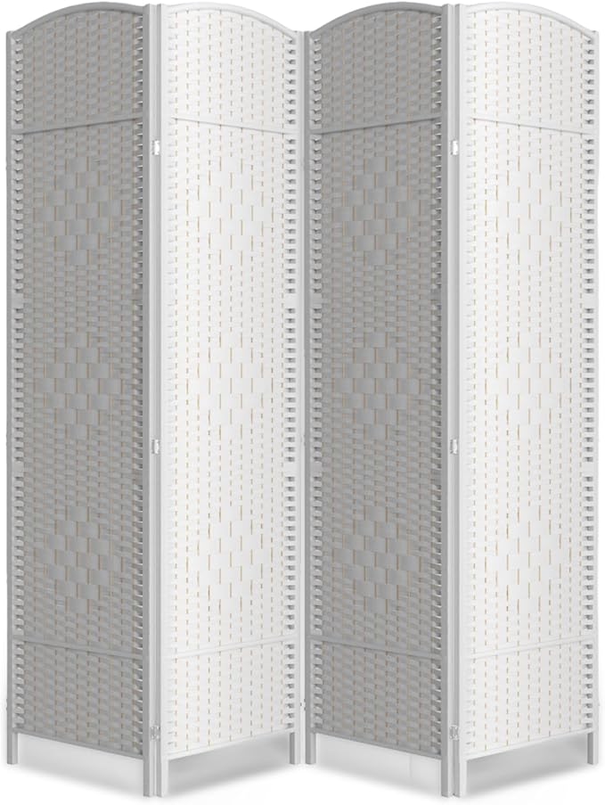 6 Panel Room Divider, 6Ft Folding Privacy Screen, Tall by cocosica