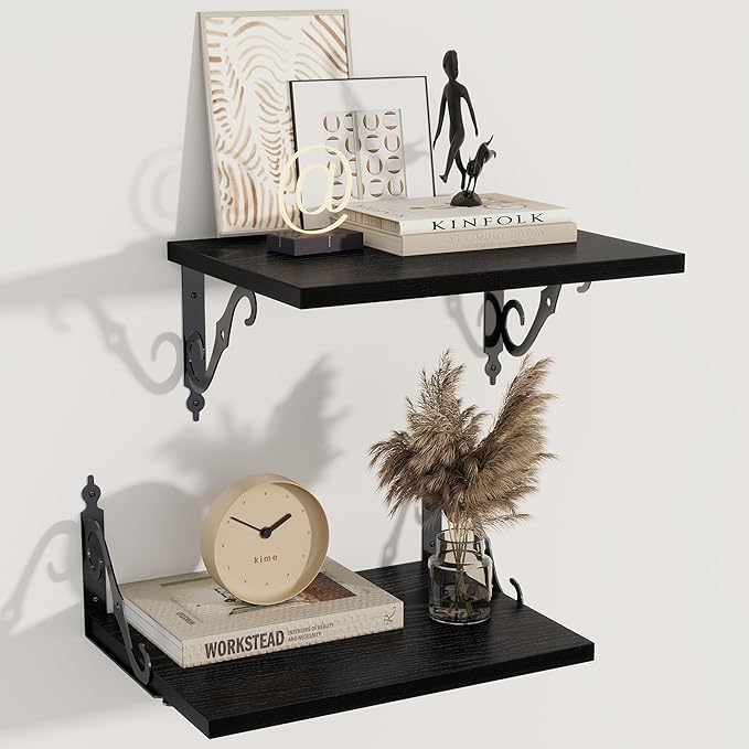 Dreamland Deep Floating Shelves, Wide Display Shelf Wall Mounted by Dreamland
