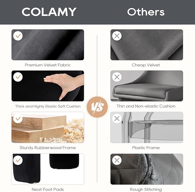 COLAMY Modern Accent Chair, Velvet Accent Chairs, Upholstered Barrel Chairs - Image 7