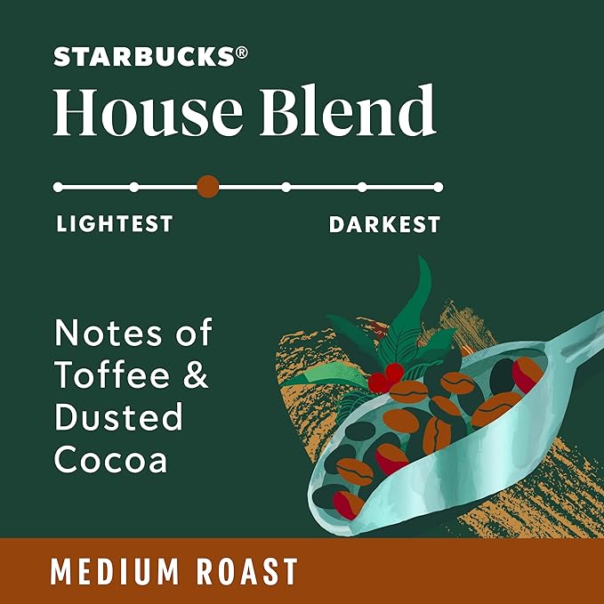 Starbucks K-Cup Coffee Pods, Medium Roast, House Blend - Image 3