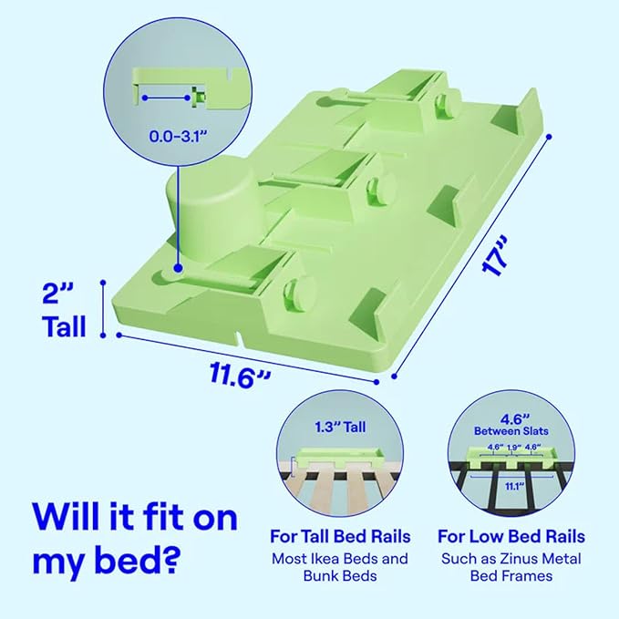 BedShelfie Bedside Shelf for Bunk Bed & Top Bunk, College Dorm Room Essentials - Image 8