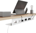 Under Desk Cable Management Tray, 31.5 Inches Metal Cord Organizer Rack by Pegzone
