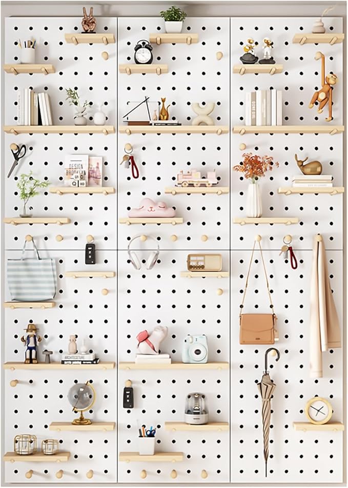 Wooden Wall Organizer Kit, Versatile Display Panel by Unknown