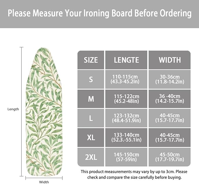 ZCFYGDX Ironing Board Cover Decor 17x49 Inch, Iron Board Cover - Image 6