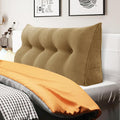 WOWMAX 100% Cotton Corduroy Headboard Pillow – Full Size Back Support Reading by WOWMAX