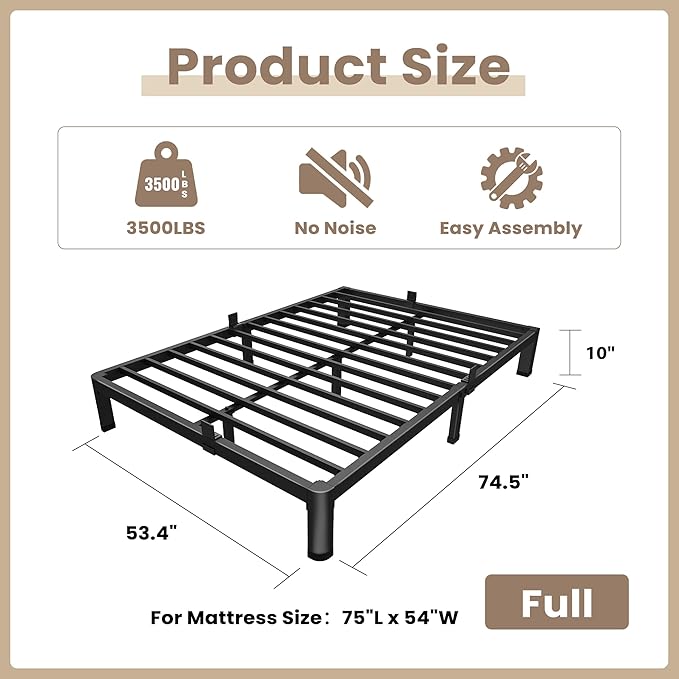 ROIL 10 Inch Full Size Bed Frame - Image 2