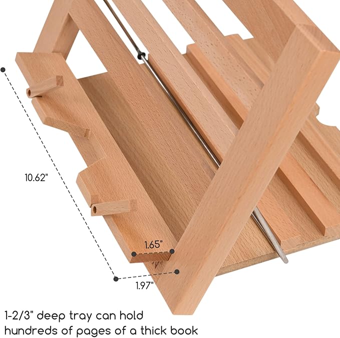 MEEDEN Book Stand with Page Holder Clips, Cookbook Holders - Image 6