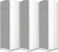 6 Panel Room Divider, 6Ft Folding Privacy Screen, Tall by cocosica