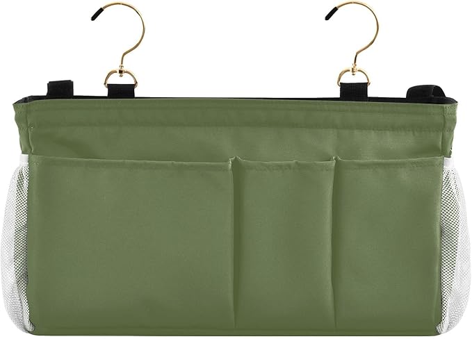 KOPIRIT Dark Cyan Bedside Caddy Storage Bag Bedside Organizer - Image 2