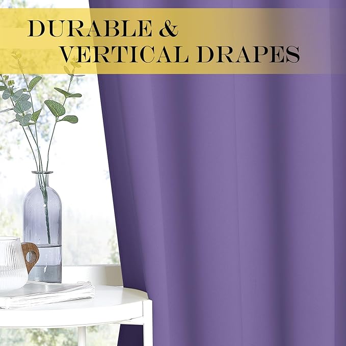 NICETOWN Blackout Curtains 54 Inches Long, Thermal Insulated Room Darkening - Image 6