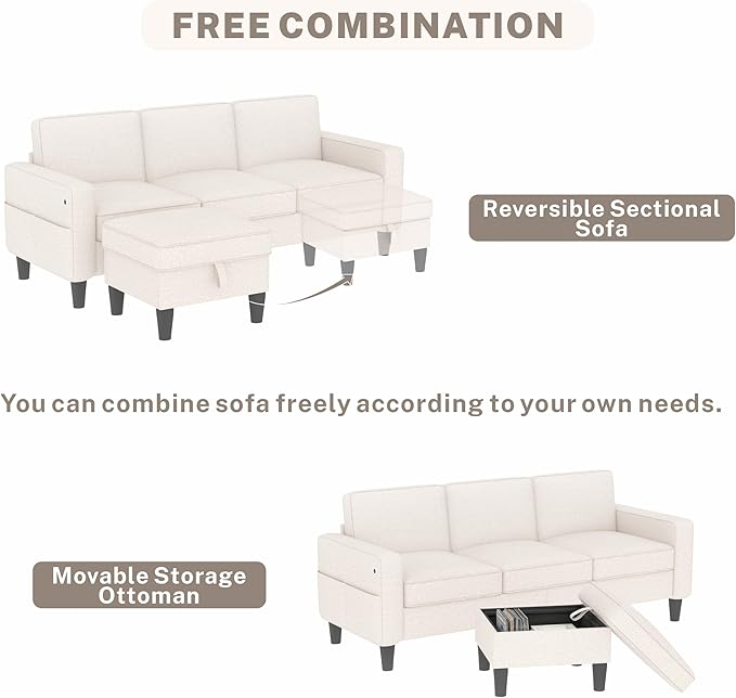 ZeeFu Sectional and Sofa Couches - Image 6