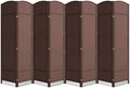 8 Panel Room Divider, 6Ft Folding Privacy Screen, Tall by cocosica