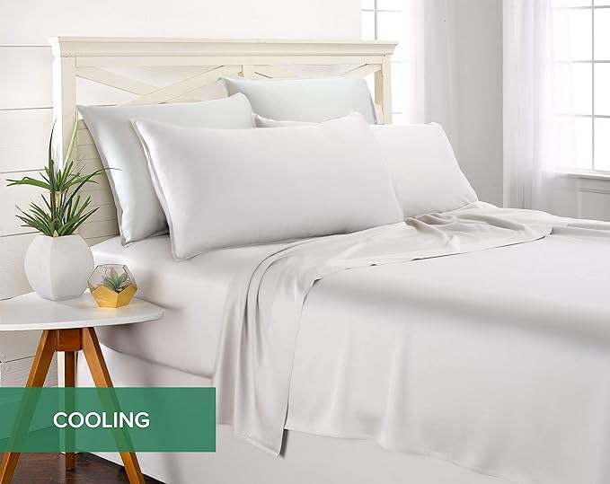 Pure Bamboo Full Sheets, Genuine 100% Organic Viscose Derived from Bamboo Bed - Image 5