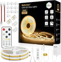 COB LED Strip Light Warm White, 66ft Dimmable 3000K Super Bright White Led by Wefomey