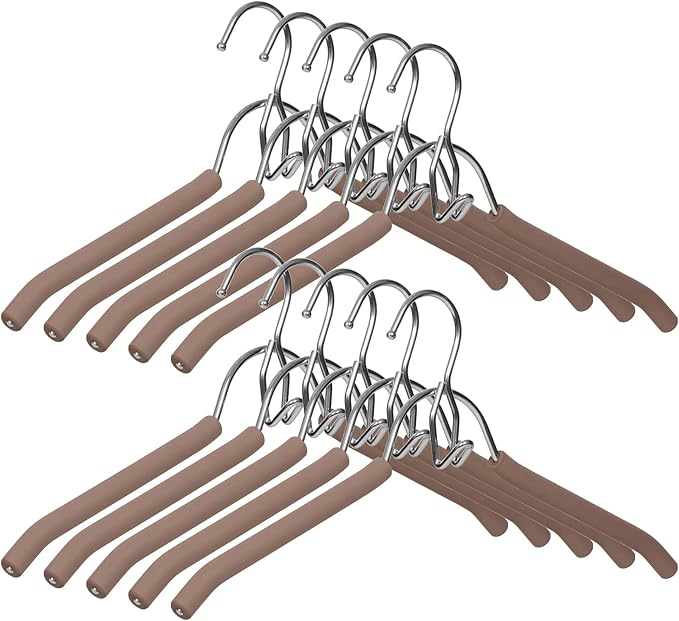 VWV Hangers, Space Saving Hanger, Heavy-Duty Stainless Steel Sweater and Shirt by Designedforluxuryhangers