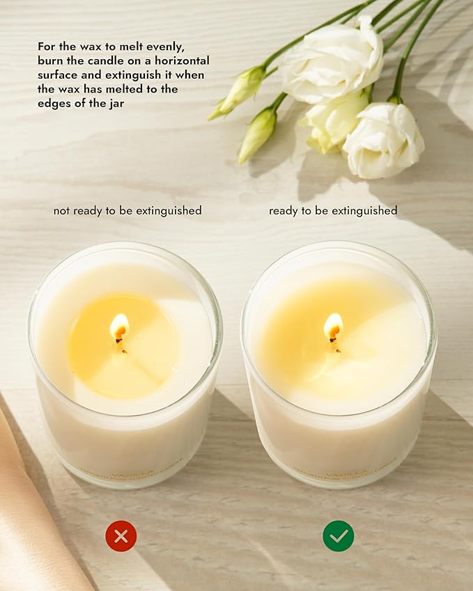 96NORTH | Pure Vanilla Candle | 100% Natural Soy Wax | One Wick Jar Candle | - Image 4