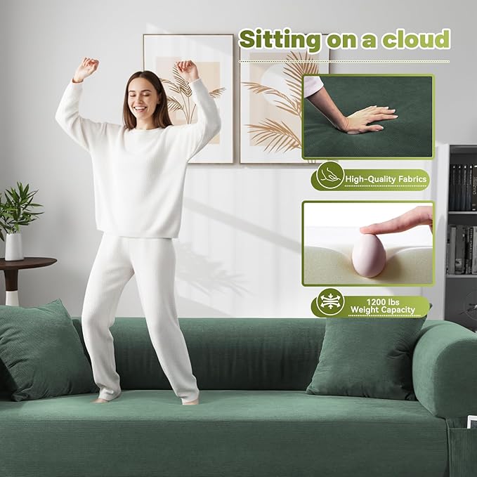 Convertible Futon Sofa Bed, Queen Sleeper Sofa Bed, Compressed Couch in a Box - Image 6